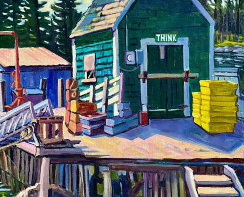 Think Tank at Billings Shipyard, Stonington, ME - Judy Rader