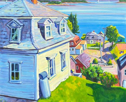 Mansard Roof View of Stonington, ME - Judy Rader